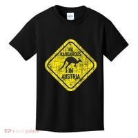 No Kangaroos In Austria Zookeeper Wildlife Animal Lover Kids T-Shirt thumb 0