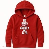 No Kings In America Since 1776 Kids Hoodie thumb 0