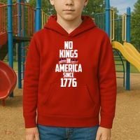 No Kings In America Since 1776 Kids Hoodie thumb 2