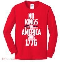 No Kings In America Since 1776 Kids Long Sleeve Shirt thumb 0