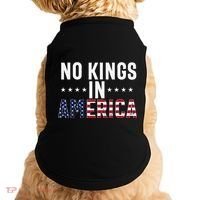No Kings In America Flag Protest Save Democracy Doggie Tank thumb 0