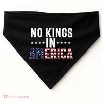 No Kings In America Flag Protest Save Democracy USA-Made Doggie Bandana thumb 0