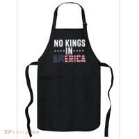 No Kings In America Flag Protest Save Democracy Apron thumb 0