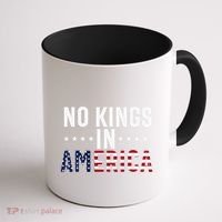 No Kings In America Flag Protest Save Democracy Coffee Mug thumb 1