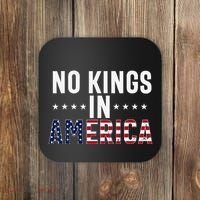 No Kings In America Flag Protest Save Democracy Coaster thumb 0