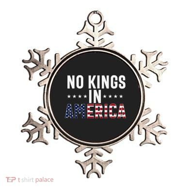 No Kings In America Flag Protest Save Democracy Ornament