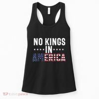 No Kings In America Flag Protest Save Democracy Women's Tank Top thumb 0
