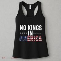 No Kings In America Flag Protest Save Democracy Women's Tank Top thumb 3