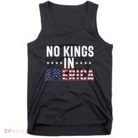 No Kings In America Flag Protest Save Democracy Tank Top thumb 0