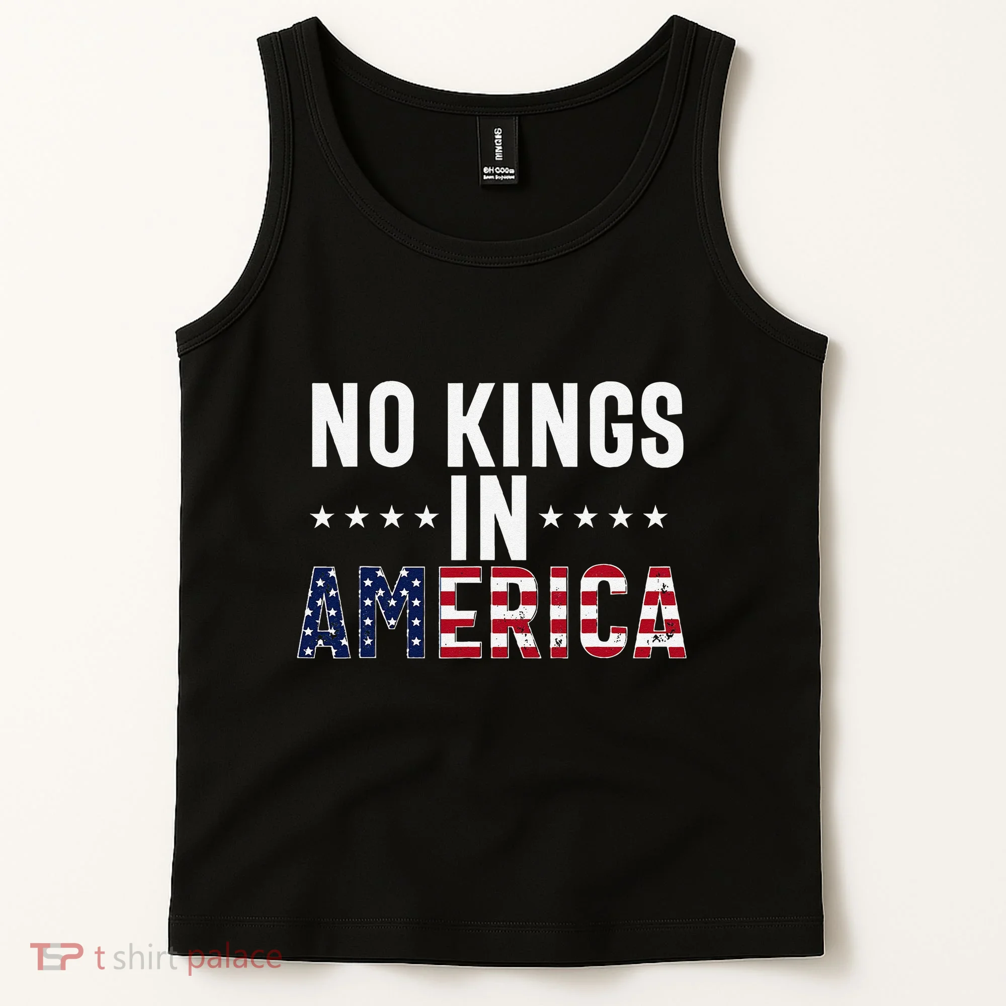 No Kings In America Flag Protest Save Democracy Tank Top