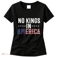 No Kings In America Flag Protest Save Democracy Women's T-Shirt thumb 0