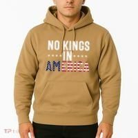No Kings In America Flag Protest Save Democracy Hoodie thumb 2