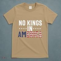 No Kings In America Flag Protest Save Democracy T-Shirt thumb 5