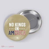 No Kings In America Flag Protest Save Democracy Button thumb 0