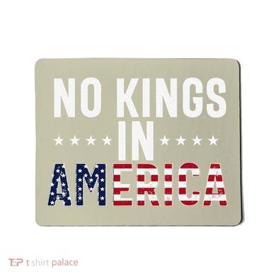No Kings In America Flag Protest Save Democracy Mousepad