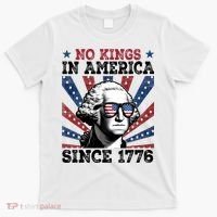 No Kings In America Since 1776 USA Flag Vintage T-Shirt thumb 0