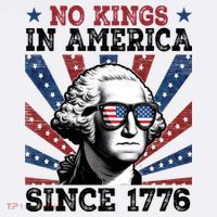 No Kings In America Since 1776 USA Flag Vintage T-Shirt thumb 7