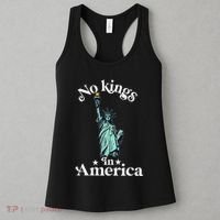 No Kings In America Flag Protest Save Democracy Women's Tank Top thumb 3