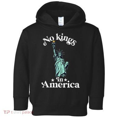 No Kings In America Flag Protest Save Democracy Toddler Hoodie