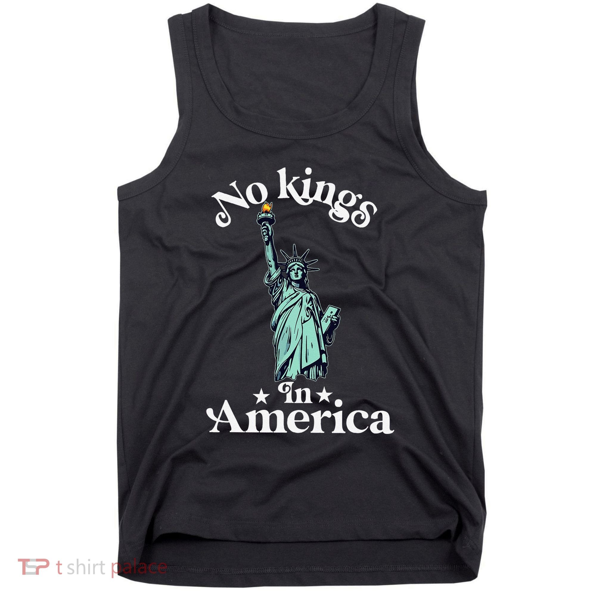 No Kings In America Flag Protest Save Democracy Tank Top