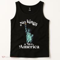No Kings In America Flag Protest Save Democracy Tank Top thumb 2