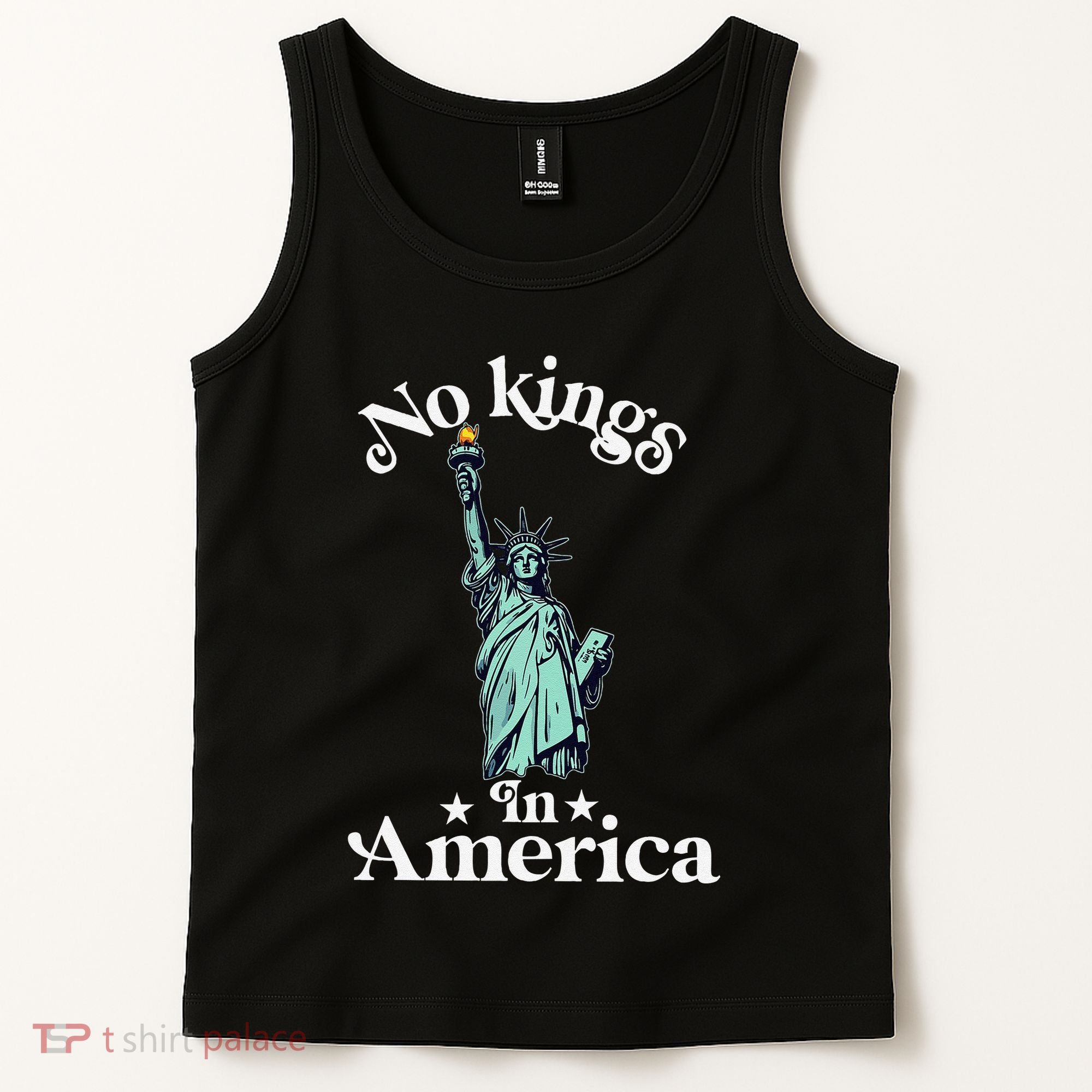 No Kings In America Flag Protest Save Democracy Tank Top