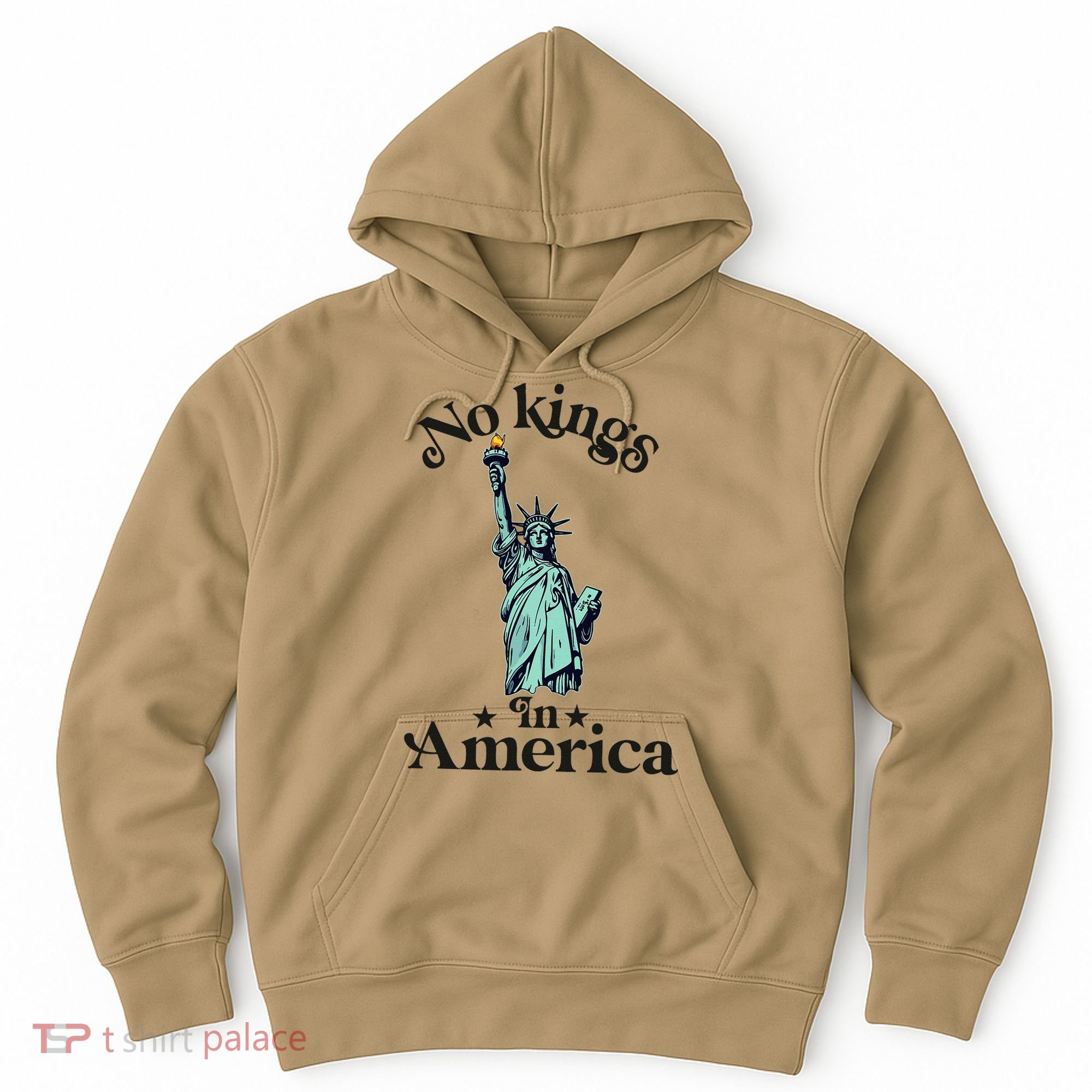 No Kings In America Flag Protest Save Democracy Hoodie