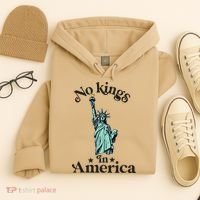 No Kings In America Flag Protest Save Democracy Hoodie thumb 4