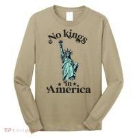 No Kings In America Flag Protest Save Democracy Long Sleeve Shirt thumb 0