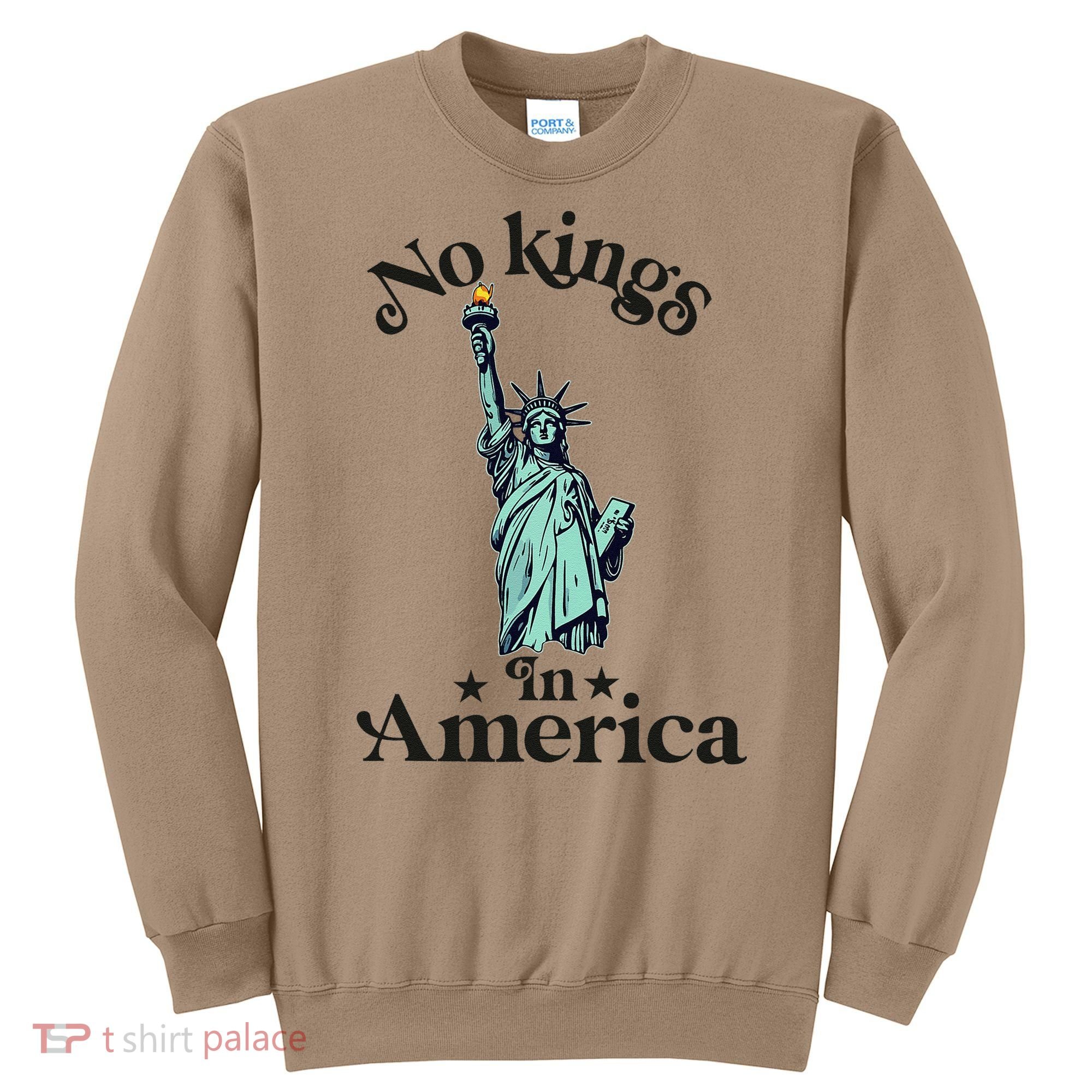 No Kings In America Flag Protest Save Democracy Sweatshirt