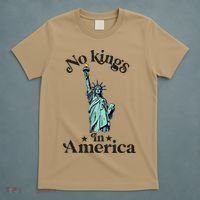 No Kings In America Flag Protest Save Democracy T-Shirt thumb 5