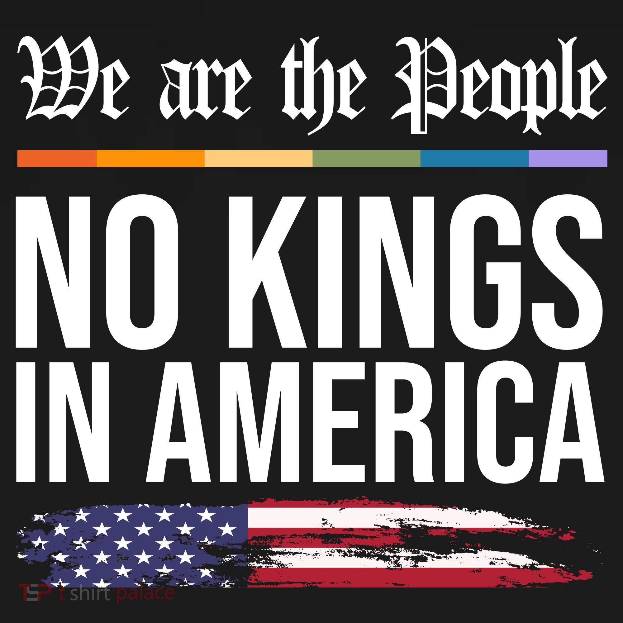 No Kings In America We The People Political Protest Ornament