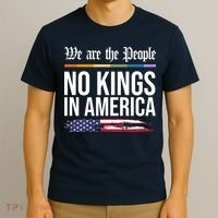 No Kings In America We The People Political Protest T-Shirt thumb 3