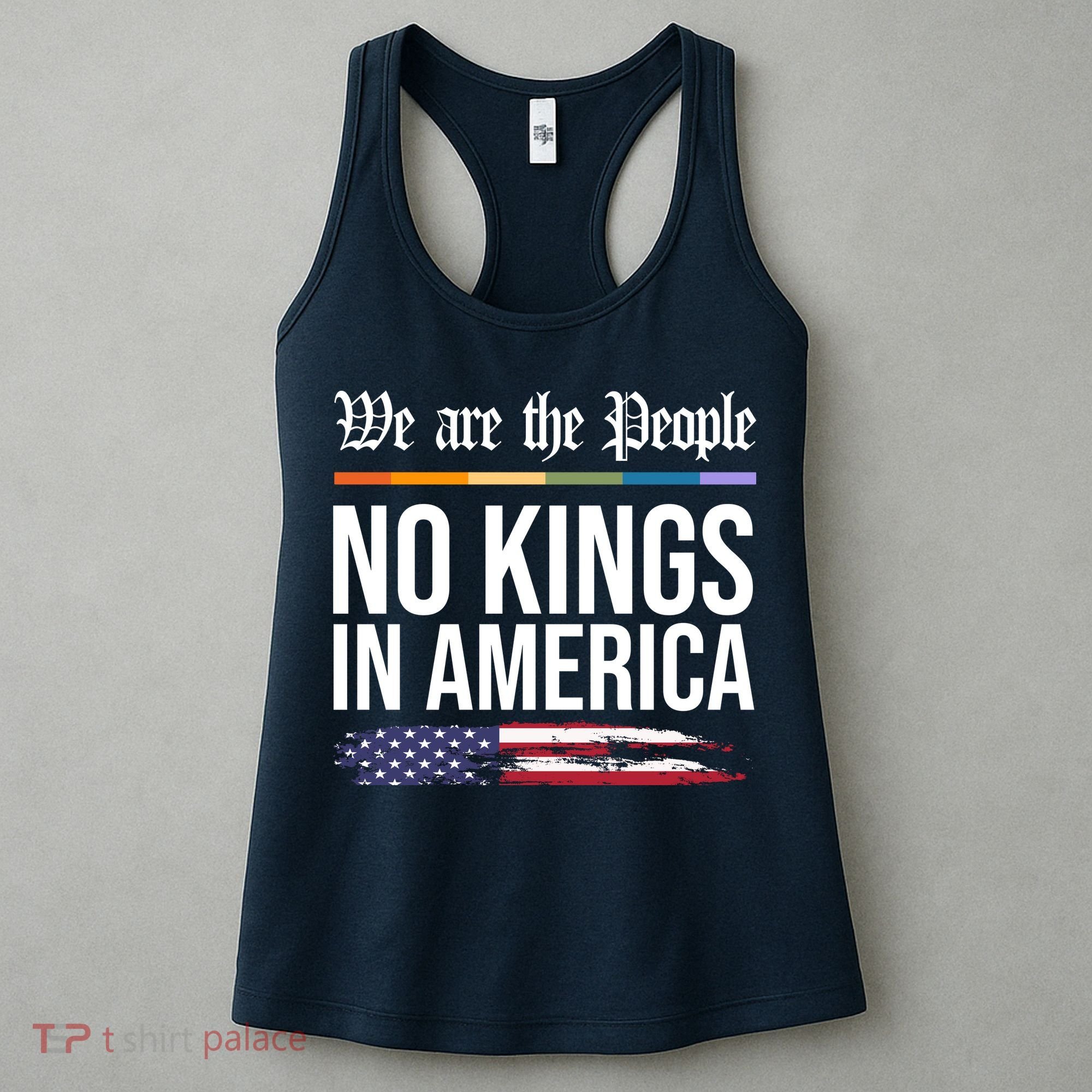 No Kings In America We The People Political Protest Women's Tank Top