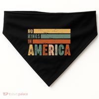 No Kings In America Flag Protest Save Democracy USA-Made Doggie Bandana thumb 0