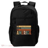 No Kings In America Flag Protest Save Democracy Backpack thumb 0