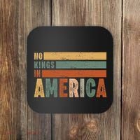 No Kings In America Flag Protest Save Democracy Coaster thumb 0