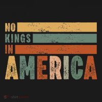No Kings In America Flag Protest Save Democracy Women's Hoodie thumb 2