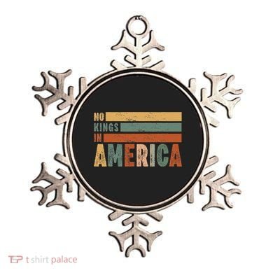 No Kings In America Flag Protest Save Democracy Ornament