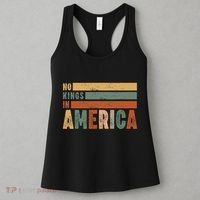 No Kings In America Flag Protest Save Democracy Women's Tank Top thumb 3