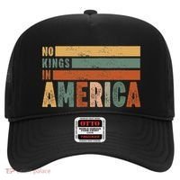 No Kings In America Flag Protest Save Democracy Hat thumb 0