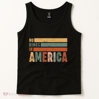 No Kings In America Flag Protest Save Democracy Tank Top thumb 2