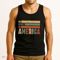 No Kings In America Flag Protest Save Democracy Tank Top thumb 3