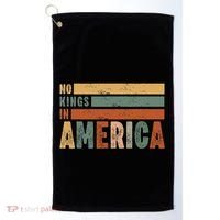 No Kings In America Flag Protest Save Democracy Golf Towel thumb 0