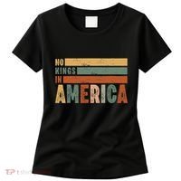 No Kings In America Flag Protest Save Democracy Women's T-Shirt thumb 0