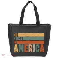 No Kings In America Flag Protest Save Democracy Tote Bag thumb 0