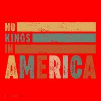 No Kings In America Flag Protest Save Democracy Santa Hat thumb 1