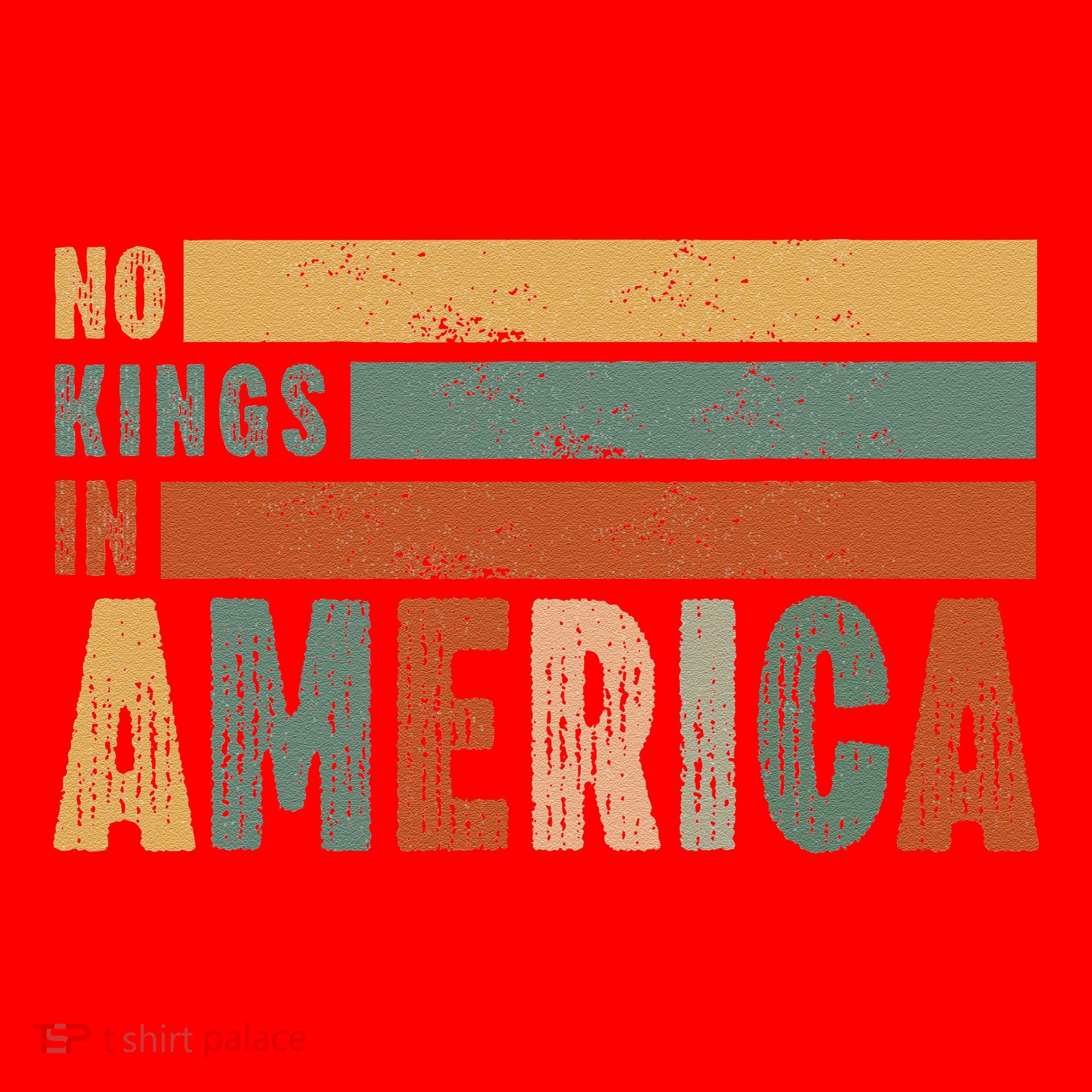 No Kings In America Flag Protest Save Democracy Santa Hat