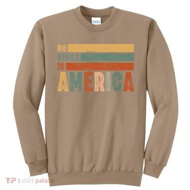 No Kings In America Flag Protest Save Democracy Sweatshirt