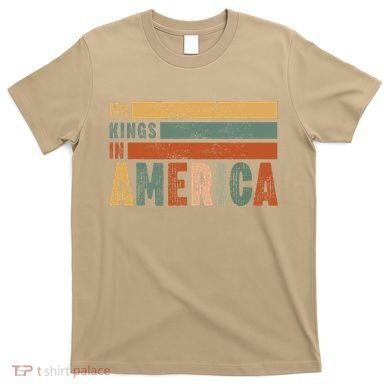 No Kings In America Flag Protest Save Democracy T-Shirt